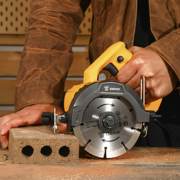 Пила дисковая алмазная DEKO DKCS1450W 115 мм, 1450 Вт, с подачей воды ...