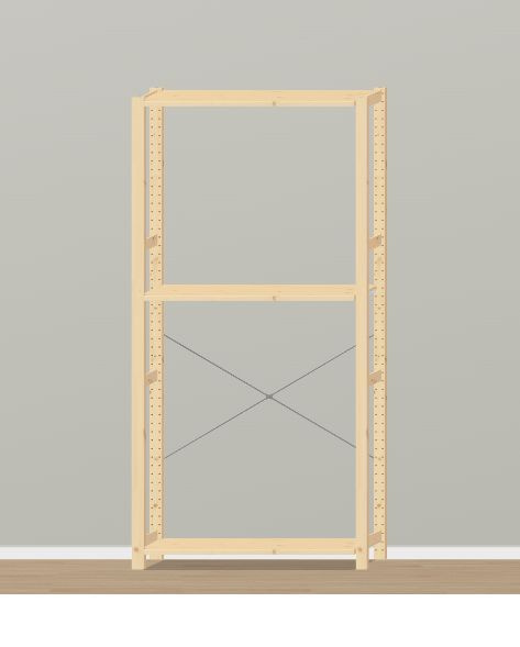 Стеллаж модульный Стеллаж_IVAR_stellage50_02_IKEA, 89х30х179 см, IKEA ...