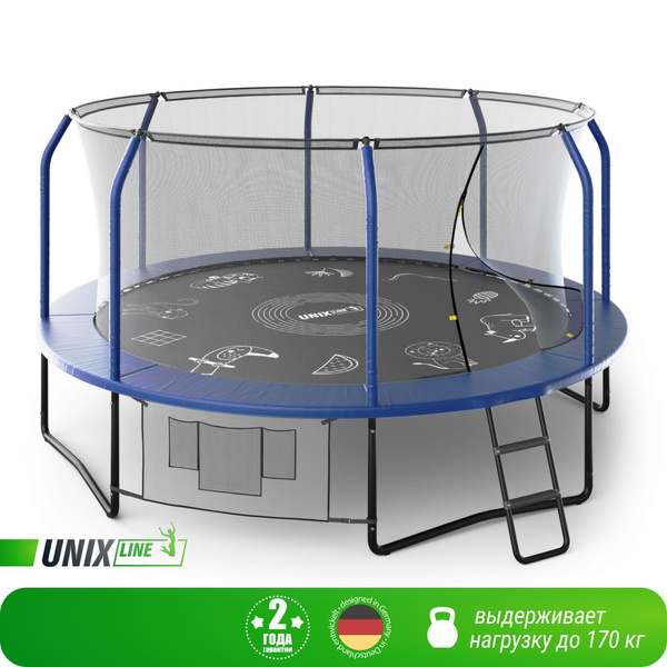 Батут каркасный UNIX Line SUPREME GAME - купить по выгодной цене в ...