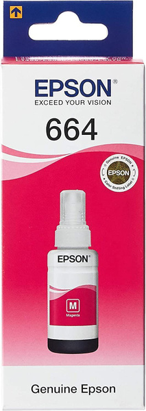 Расходник для печати Epson Краска 664, Пурпурный (magenta), для ...