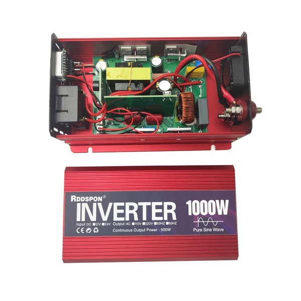 Автомобильный инвертор Power Inverter 12 220В, 1000 Вт. Подключение к ...