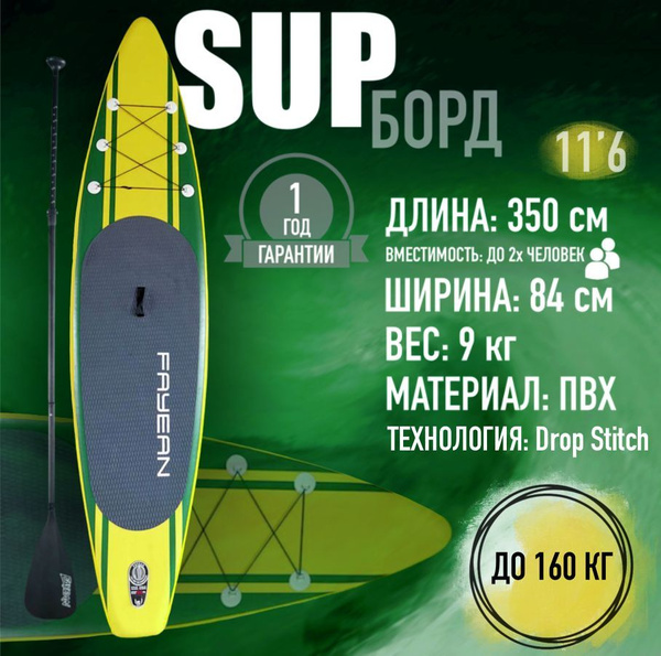 Сапборд надувной водная доска для плавания sup - купить с доставкой по ...
