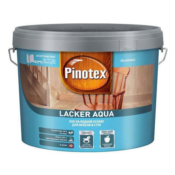 Характеристики Pinotex Lacker Aqua 10/Пинатекс Лакер Аква 10, 9л ...