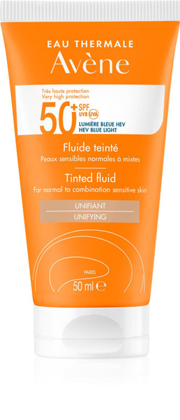 Avene Sun High Protection - легкий тонизирующий флюид SPF 50+ / 50 ml ...