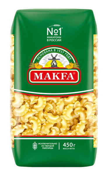 Макаронные изделия Makfa Петушиные Гребешки, 450 г - купить с доставкой ...