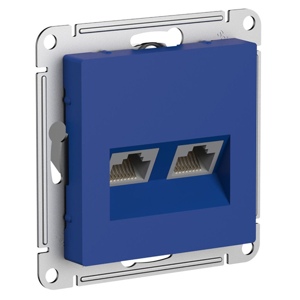 Интернет розетка RJ45+RJ45 CAT5e компьютерная Schneider Electric ...