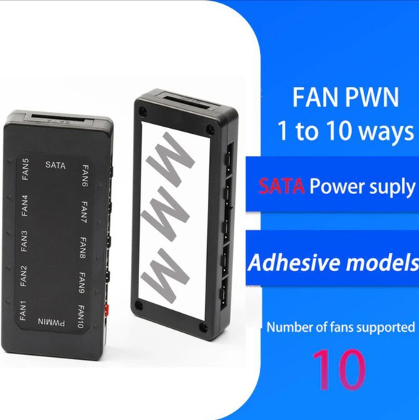 Разветвитель / хаб / контроллер FAN 4-pin кулеров с доп питанием SATA ...