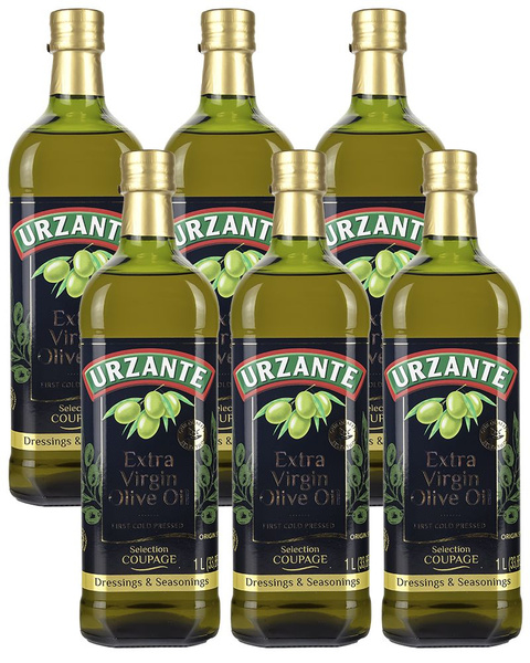 Масло Оливковое Urzante Extra Virgin 1л - 6 шт - купить с доставкой по ...