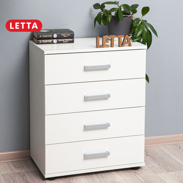 Комод LETTA Комод_L4030_LETTA, 57x36x70 см, 4 ящ. - купить по выгодной ...