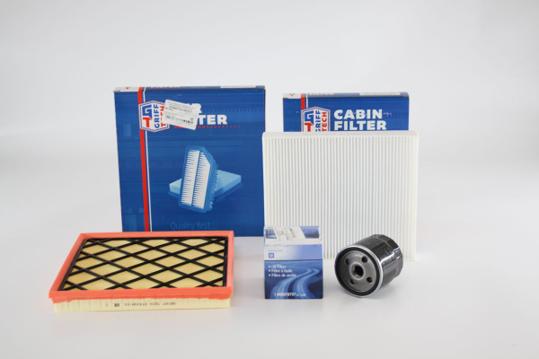 Комплект фильтров для Шевроле Круз 1.6 (салонный, масляный, воздушный ...