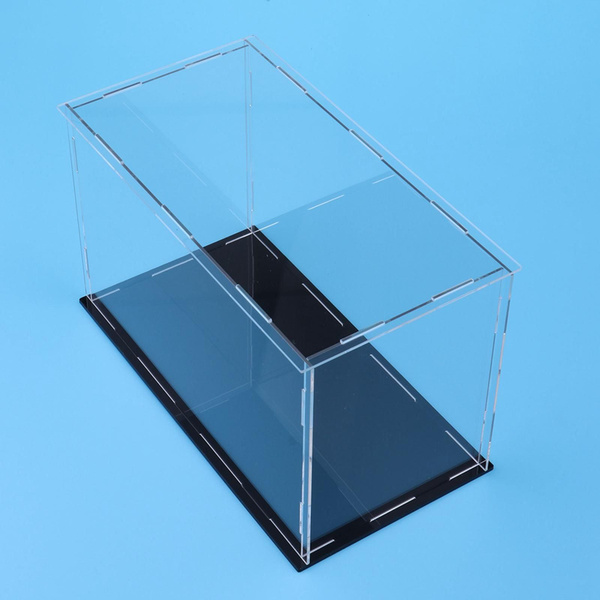 акриловая прозрачная витрина для коллекционных коробок 30x20x15см ...