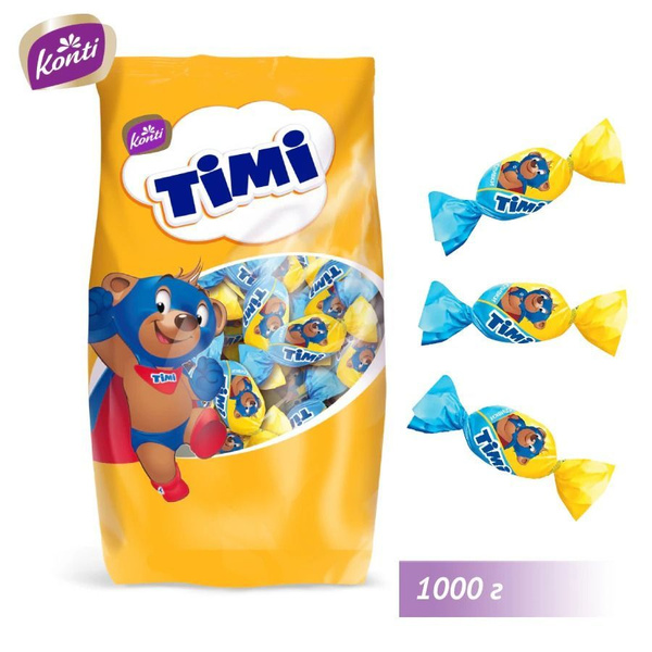 Конфеты Konti суфлейные TIMI сливки, 1 кг - купить с доставкой по ...