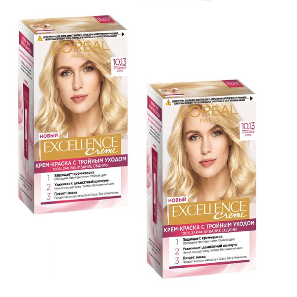 Краска для волос L'Oreal Excellence Creme (192 мл) 2 упаковки - купить ...