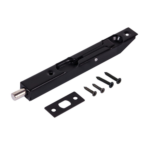 Ригель Vantage Шпингалет врезной LX140BL (чёрный) (торцевой упор ...