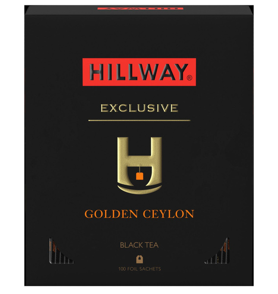 Чай в пакетиках Hillway Golden Ceylon, 100 шт - купить с доставкой по ...