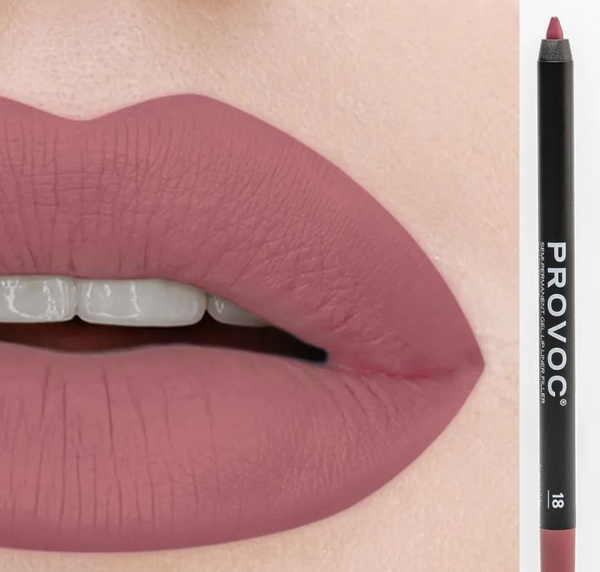 PROVOC, Гелевая подводка в карандаше для губ Lip Liner 18 Irresistible ...