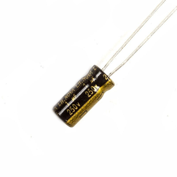 2 шт., Конденсатор электролитический 250В-1мкФ (1uF-250V, -40+105C ...