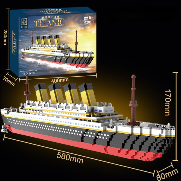 Конструктор пластиковый Титаник "TITANIC с персонажами", игрушки для ...