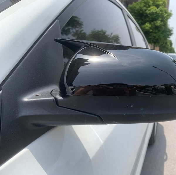 Накладки на зеркала М-стиль (с ушами) для автомобилей Киа Рио Kia Rio 4 ...