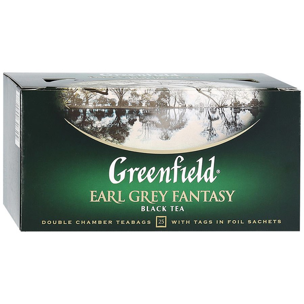 Чай чёрный Greenfield Earl Grey Fantasy 25*2г - купить с доставкой по ...