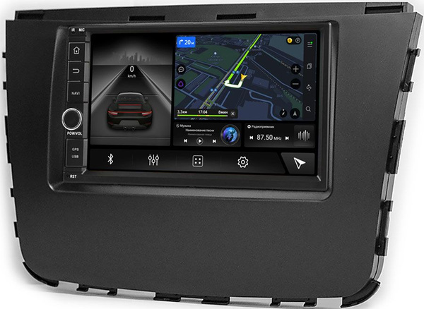 Магнитола в штатное место 2 din SsangYong Rexton IV 2017-2022 Canbox H ...