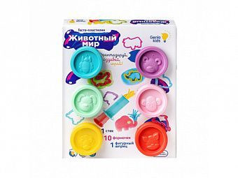 Набор для лепки "Тесто-пластилин. Животный мир" (Genio Kids-art) купить ...