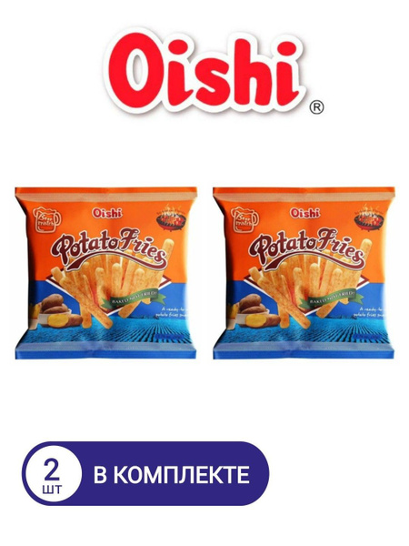Чипсы, картофель фри OISHI со вкусом барбекю, 50 г * 2 шт. - купить с ...