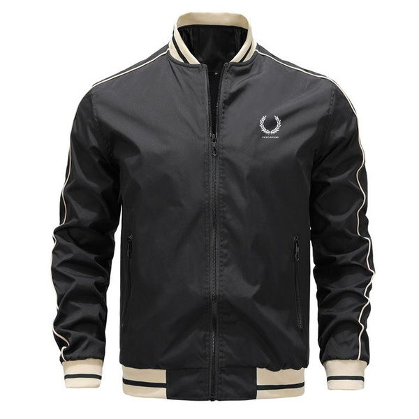 Бомбер Мужской, Женский Fred Perry черный, размер 44 Демисезон купить c ...