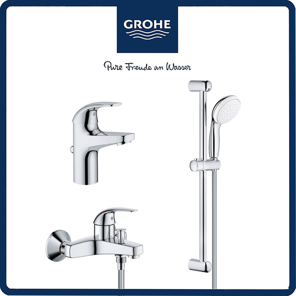 Комплект смесителей для ванной Grohe BauCurve Start с энергосберегающим ...