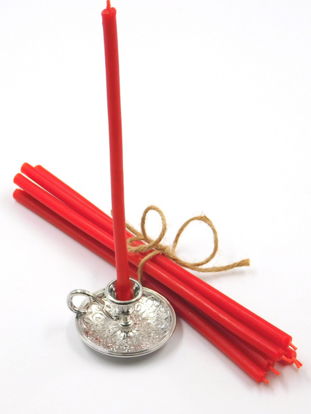 Подсвечник металлический под церковную свечу серебристый 182140375 ...