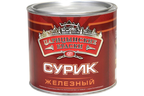 Краска МА-15 сурик железный 3кг Царицынские краски - купить с доставкой ...