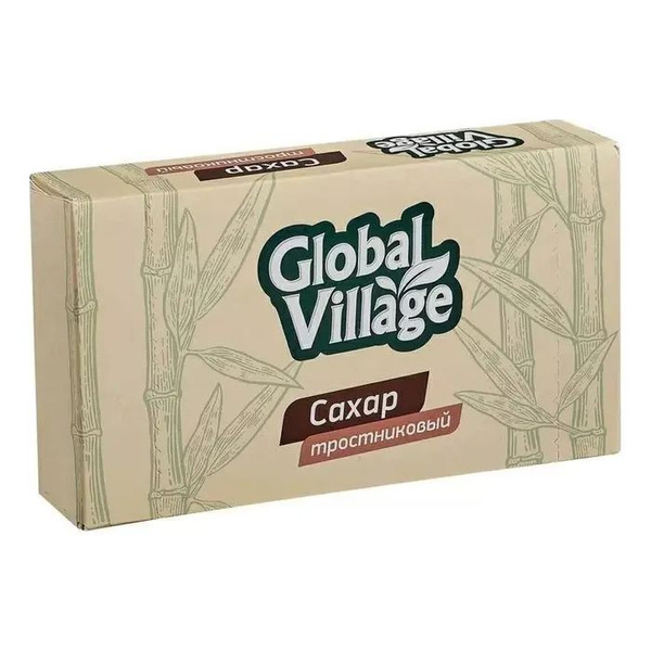 Сахар Global Village тростниковый нерафинированный кусковой 500 г ...
