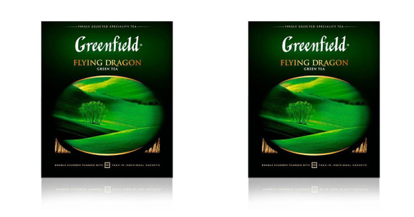 Greenfield Чай зеленый Flying Dragon, 100 пакетиков, 2 уп - купить с ...