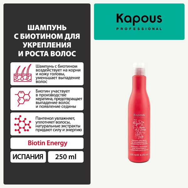 Kapous Шампунь для волос, 250 мл - купить с доставкой по выгодным ценам ...