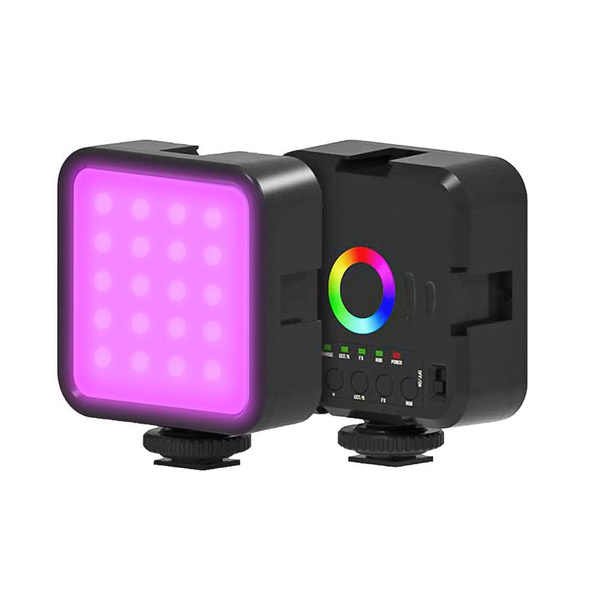 RGB мини-лампа для фотосъемки с регулируемой яркостью, портативная ...