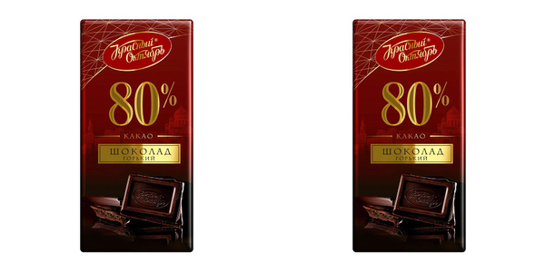 Красный Октябрь Шоколад горький, 80% какао, 75 гр. - купить с доставкой ...
