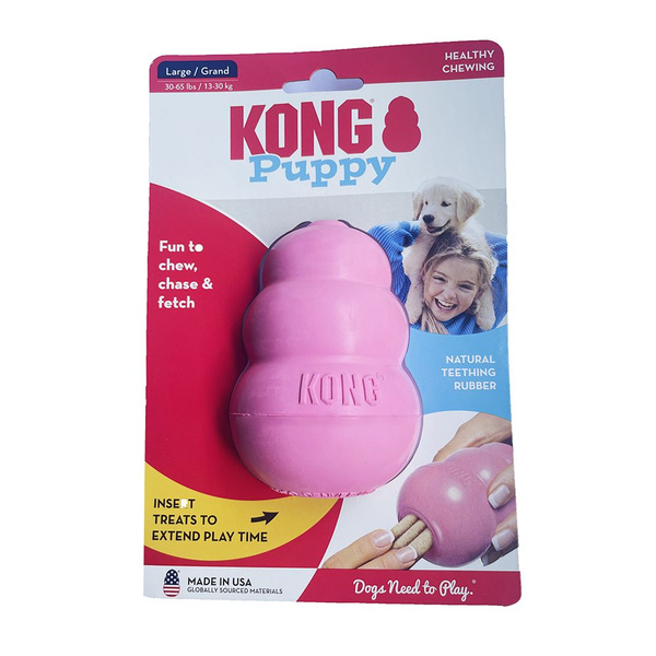 KONG Puppy Мягкая Игрушка для Щенков, Розовая L (до 30 кг) - купить с ...