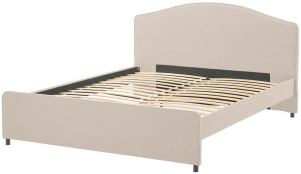 Двуспальная кровать Кровать140x200 Хауга Икеа/Ikea Лофаллет бежевый ...