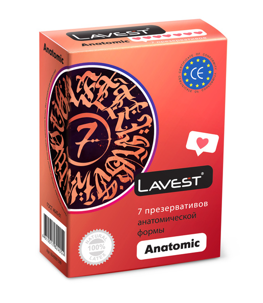 Lavest анатомической формы розового цвета, 7 шт. - купить с доставкой ...