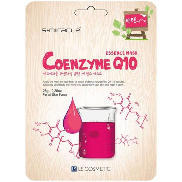 Маска для лица S+Miracle Coenzyme Q10 Essence Mask с коэнзимом Q10 ...