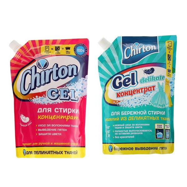 Гель для стирки Chirton концентрированный, изделий для деликатных ...