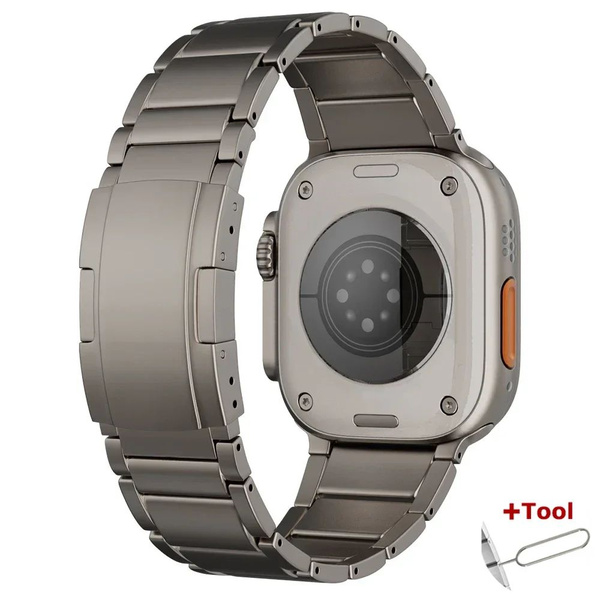 Титановый ремешок для Apple Watch Ultra 49 мм ремешок 45 мм 41 мм 44 мм ...