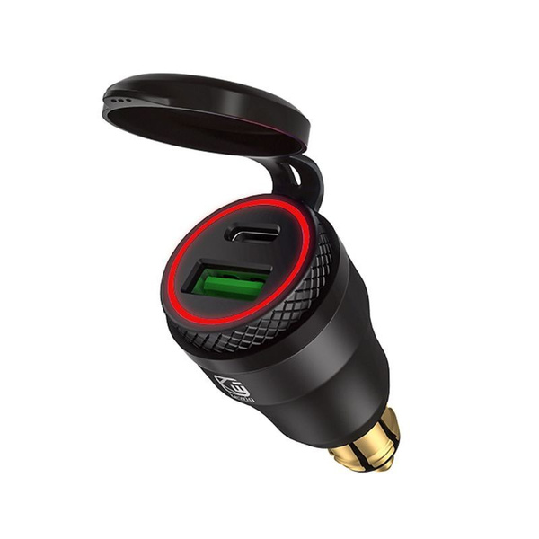 Быстрое зарядное устройство USB Type C для металлического мотоцикла B8 ...