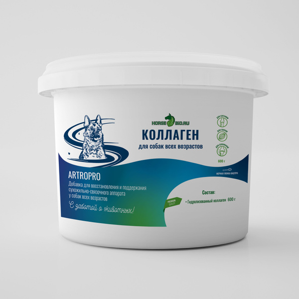 Добавка в корм Коллаген Horse-Bio ArtroPro для собак, 600г - купить с ...