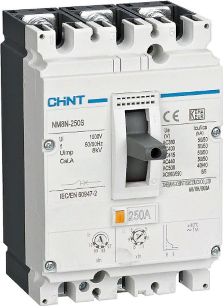 Купить Автоматический выключатель CHINT / Чинт NM8N-250S TM, 3P 250A с ...