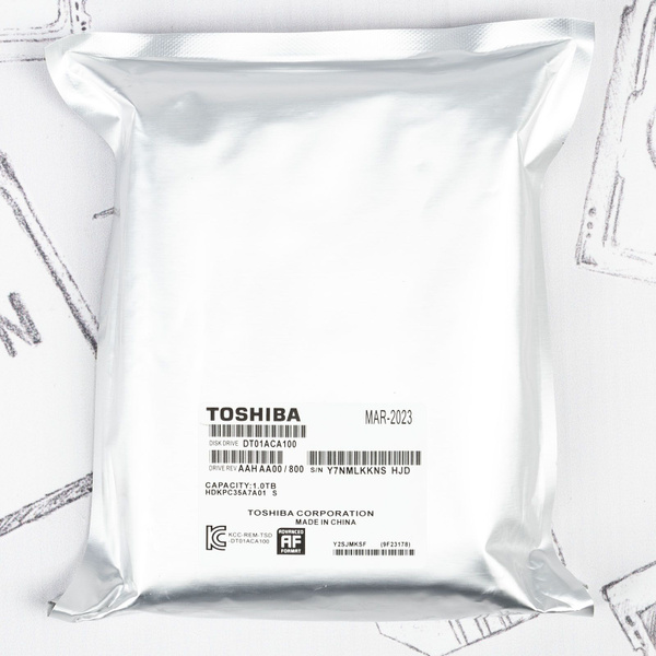 1 ТБ Внутренний жесткий диск Toshiba DT01 (DT01ACA100) - купить по ...