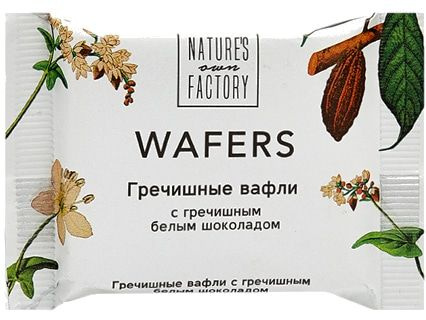 Гречишные вафли Nature s own factory с гречишным белым шоколадом ...