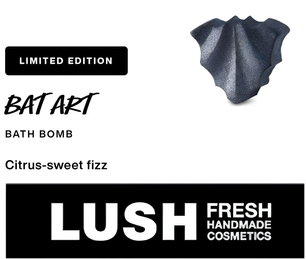 Бомбочка для ванны LUSH Bat Art Летучая мышь - купить с доставкой по ...