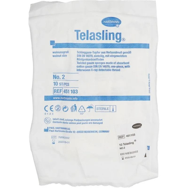 Тампон из марли "Telasling" №2 круглый стерильный (1шт 10шт/уп ...