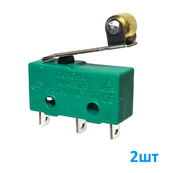 KW4-3Z-L3, 250В / 5А, Микровыключатель / Концевой выключатель с рычагом ...